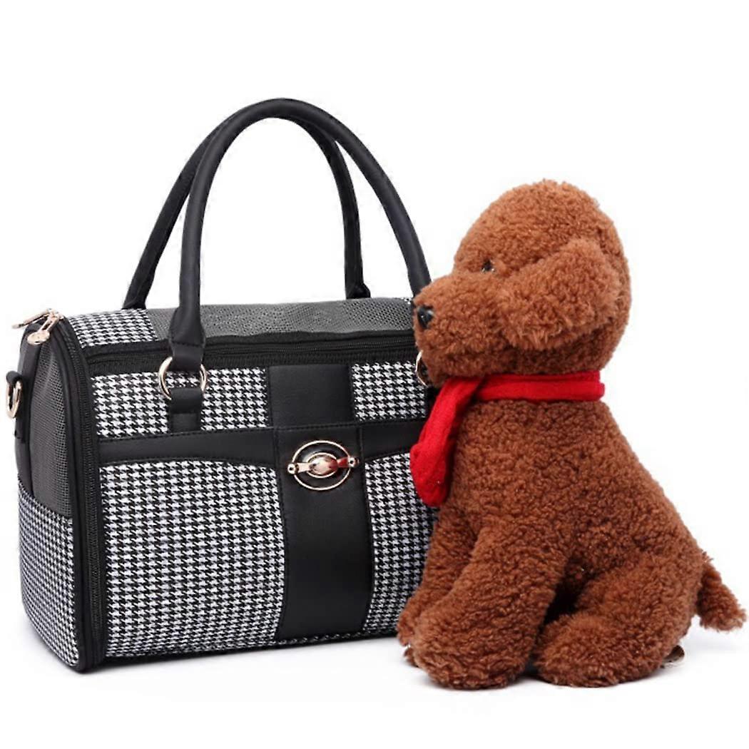 Dog Travel Carrier Bag for Small Dogs, Puppies, and Cats Under 5 kg, Airline Approved, 34 x 22 x 20 cm, Durable Design