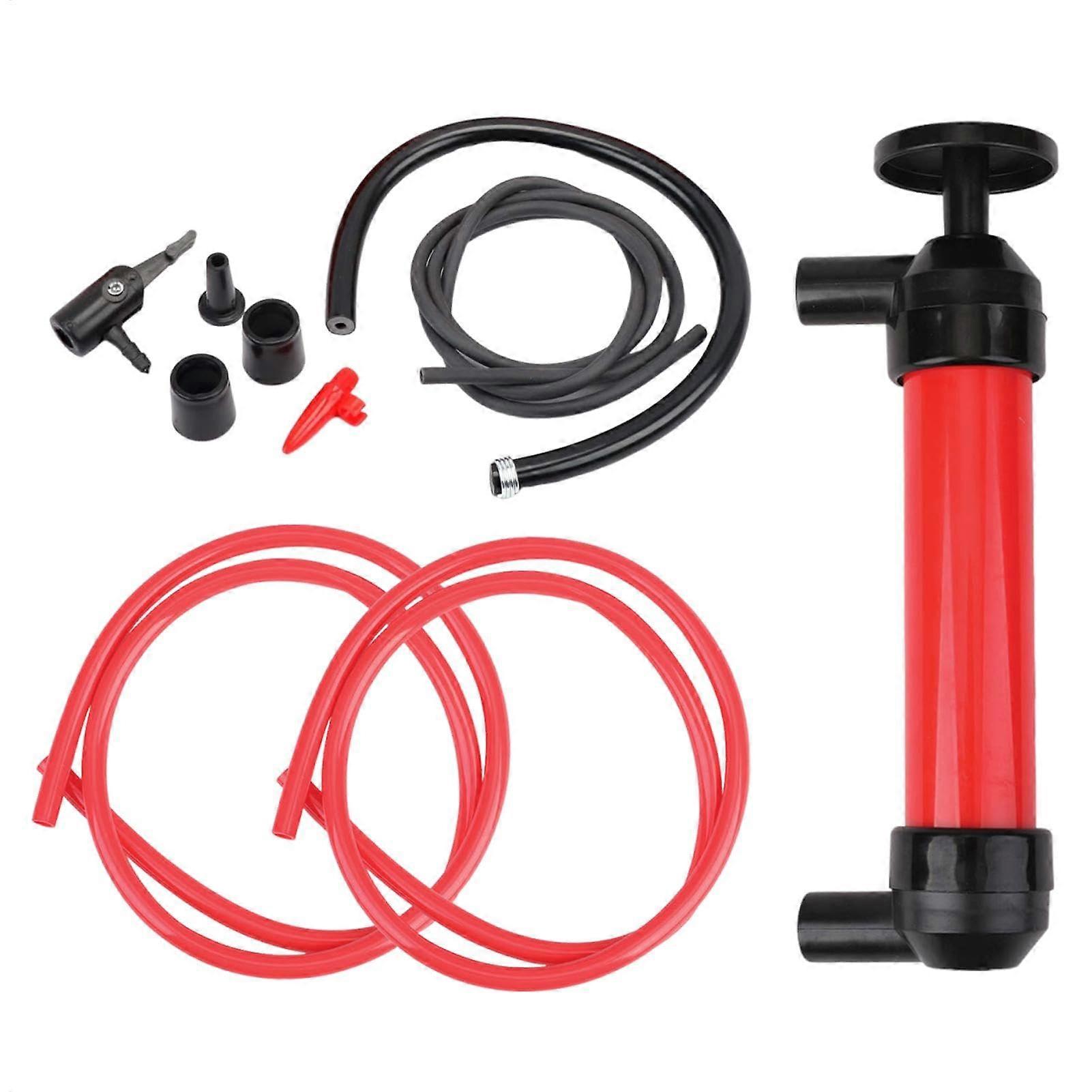 Portable Oil Transfer Pump for Automotive - Manual Siphon Pump, Leak-Proof Multi-Purpose Liquid Extractor Compatible with Oil