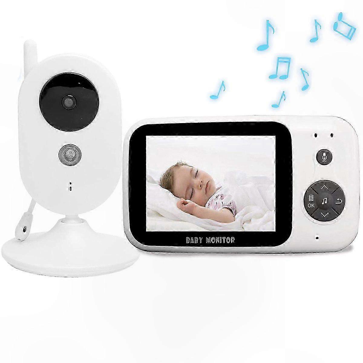 3.2" LCD Video Baby Monitor with Camera, Secure and Reliable Monitoring System for Infant Safety