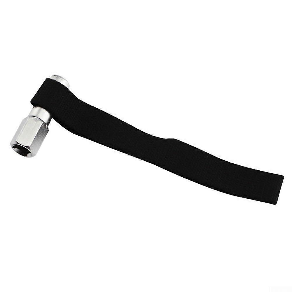 Adjustable Oil Filter Wrench with 12 Nylon Straps and 1/2 Inch Square Drive, Fits Oil Filters Up to 120mm Diameter
