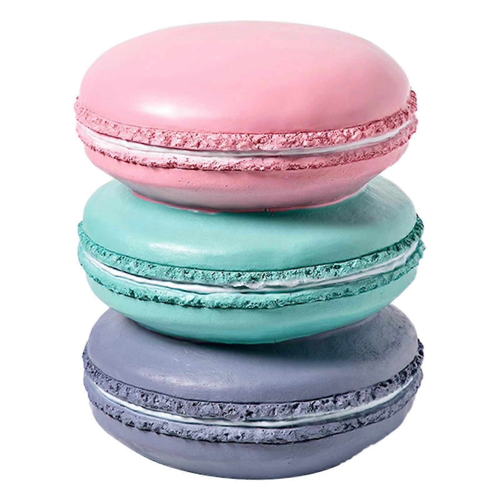 Simulated Food Stool Soft Resin Decorative Stool - Retro Fun Cookie Design for Home & Shoe Changing Area Decor