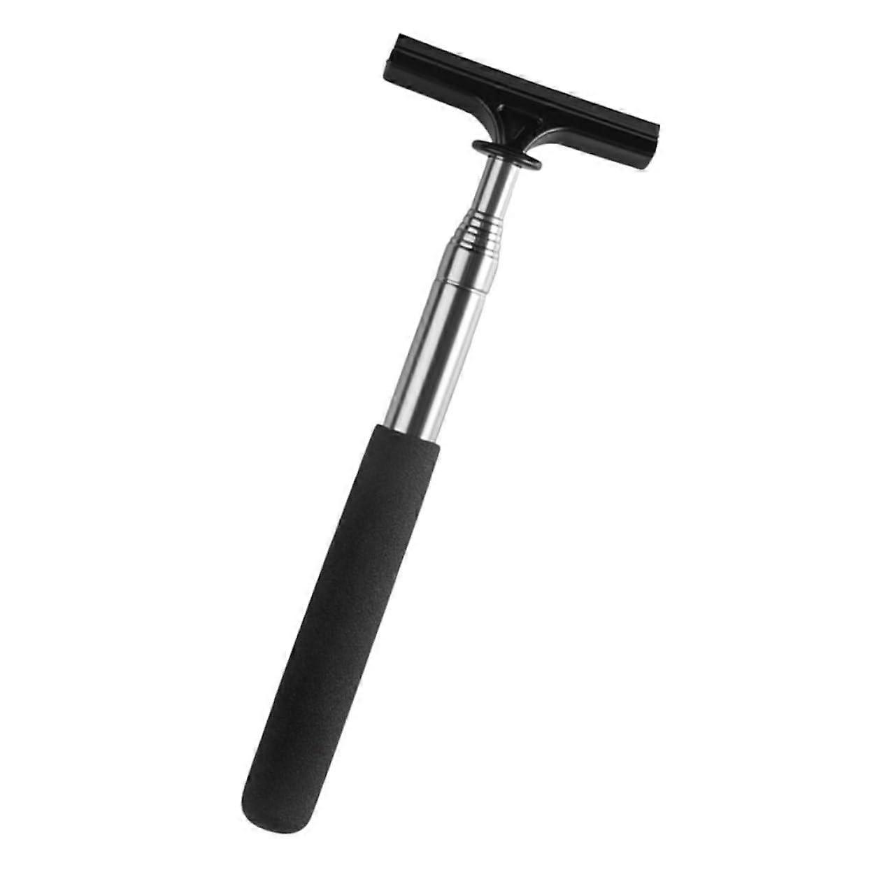 Car Rearview Mirror Wiper Telescopic Arm Ergonomic Handle For Weather Conditions Compact Portable