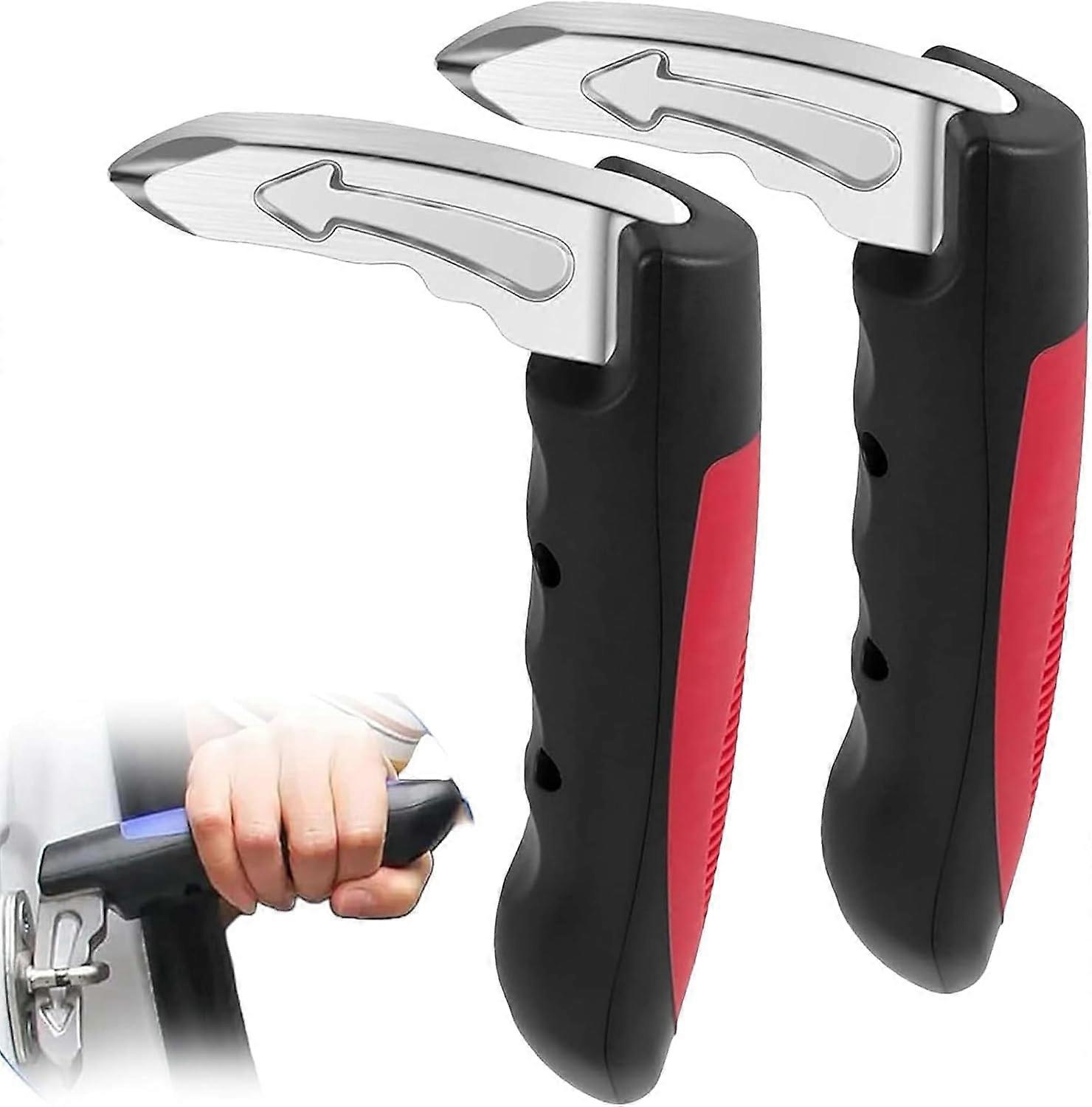Car Door Handle & Window Lifter Universal Door Handles For Seniors, Injured And Pregnant Red
