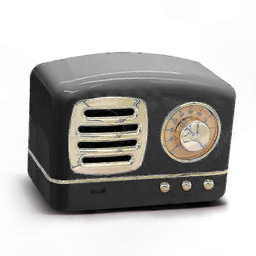 Vintage Portable Radio with Bluetooth Speaker and Rechargeable Battery for Music Lovers