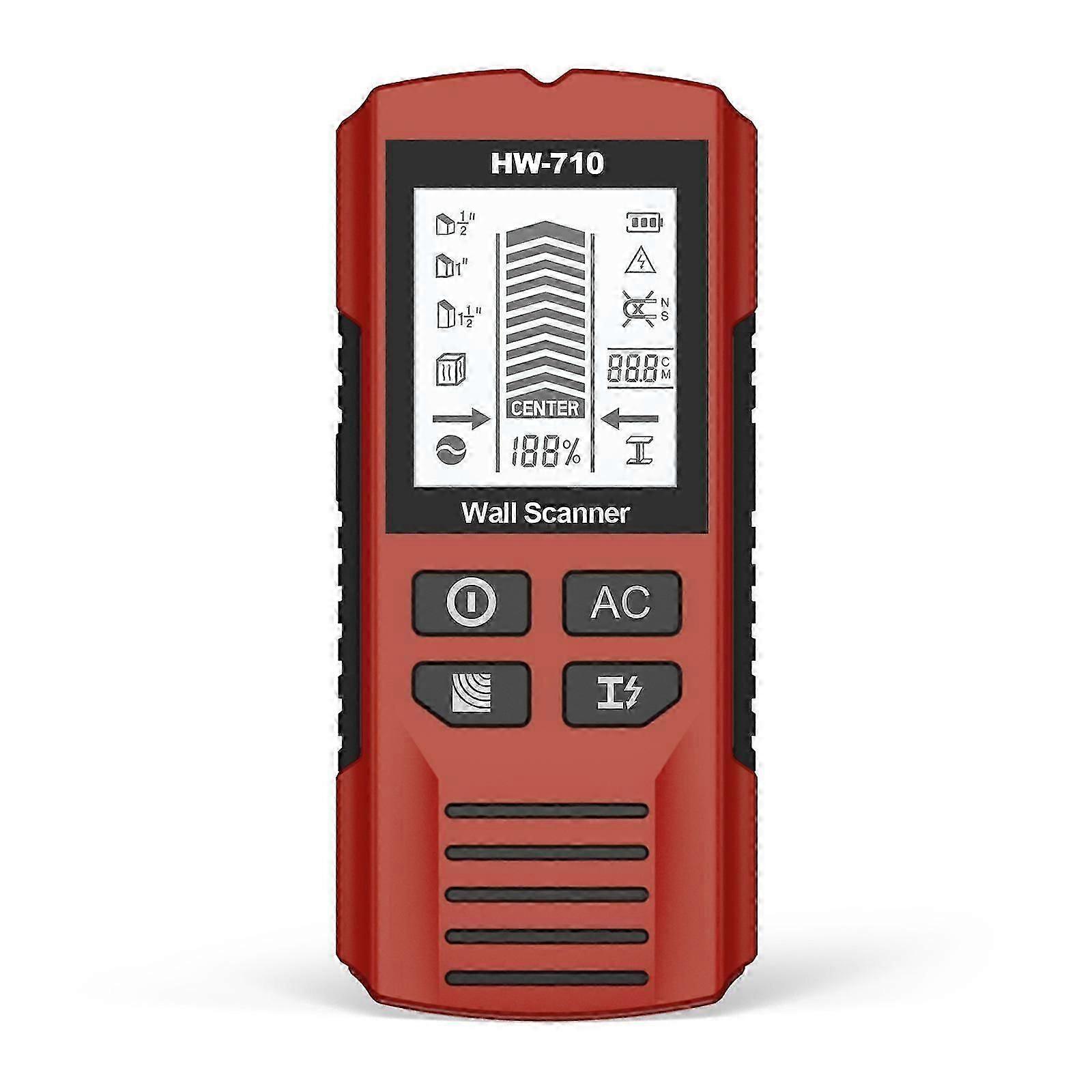 Metal Detector Depth Wall Stud Finder Metal Wood Studs AC Voltage Live Wire Detect Wall Scanner Electric Box Finder