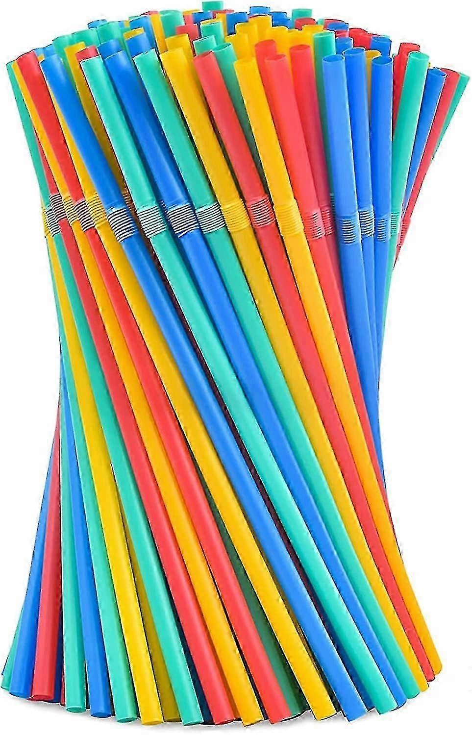 Eco-Friendly PLA Straws (200 Pack) - Biodegradable & Collapsible for Hot/Cold Drinks
