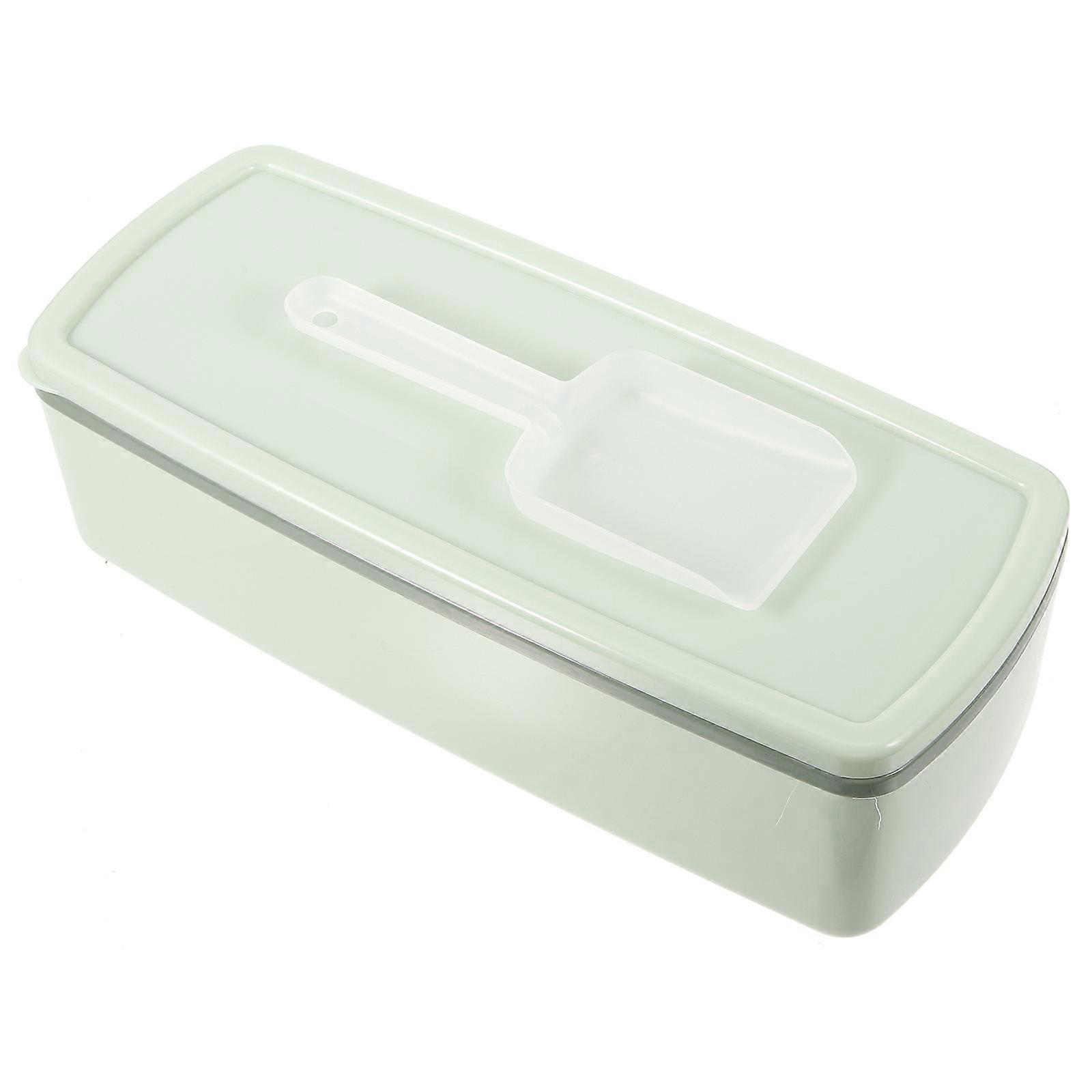 Silicone Ice Cube Tray Set with Lid, Bin and Scoop Stackable Freezer Molds for Cocktails and Parties