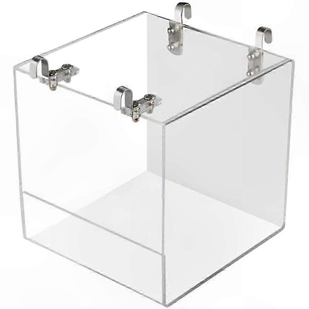 Bird Bathing Box with Hooks for Parrots and Birds - Acrylic Shower Accessory