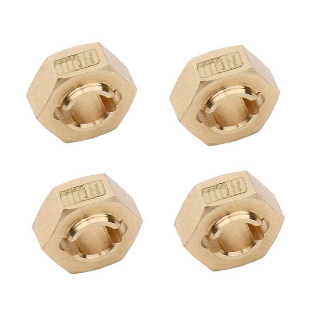 4pcs Brass Wheel Hex Hub Adapter for 1/24 Micro-B 2WD RC Model Car LOS00007 Upgrade