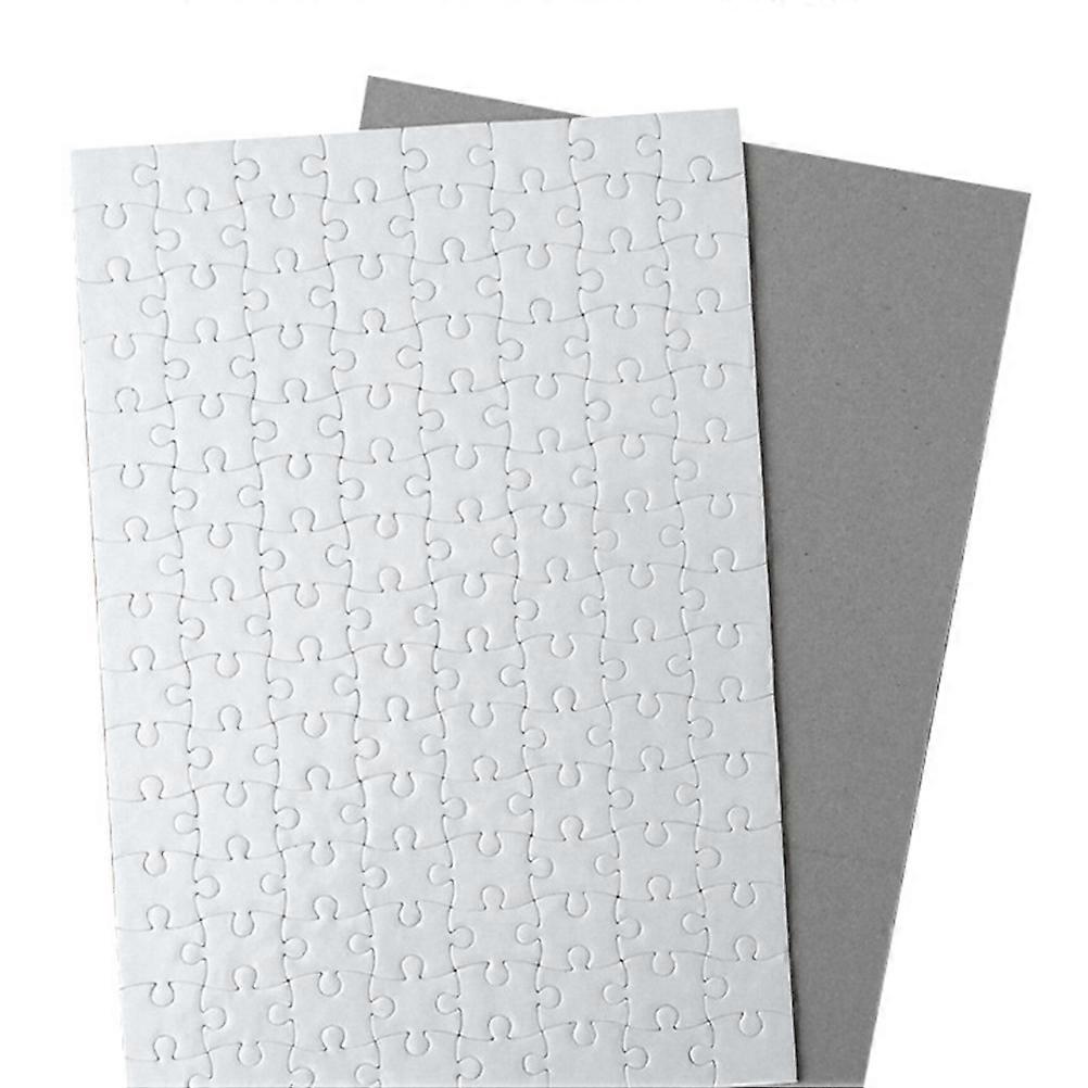 DIY Blank Puzzles for Coloring and Painting Made of Durable Paper Ideal for Parties and Activities 5 Pieces A4 Size
