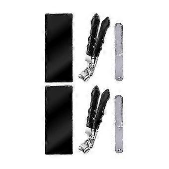 Thick Stainless Steel Nail Clippers with Wide Jaw Design for Ingrown Toenails and Seniors - 2 Pack