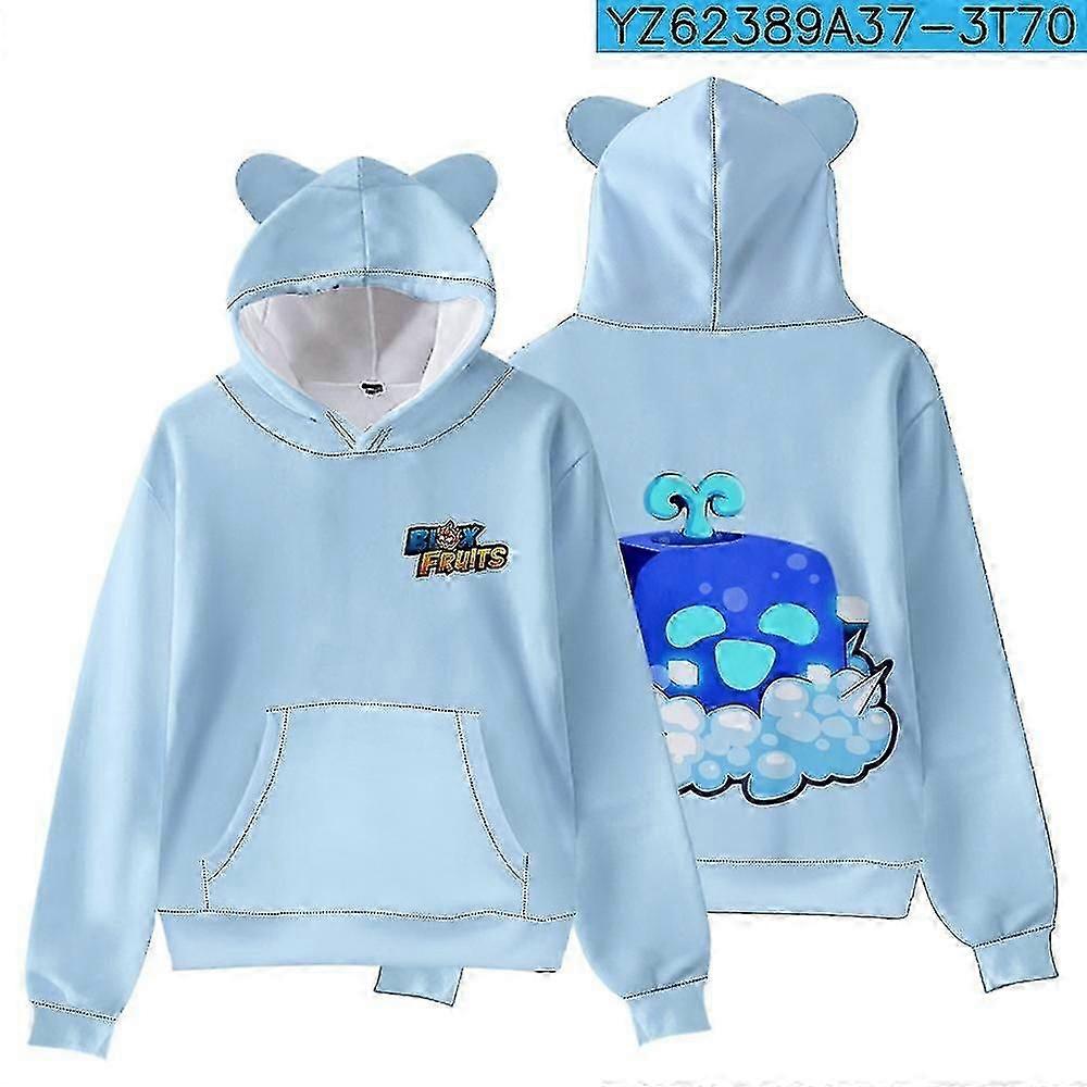 Felpa con cappuccio casual Wear ispirata a Roblox Blox Fruits, perfetta per le gite in famiglia nel Regno Unito