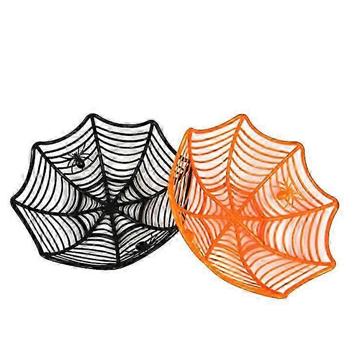 Halloween Spider Web and Skulls Basket