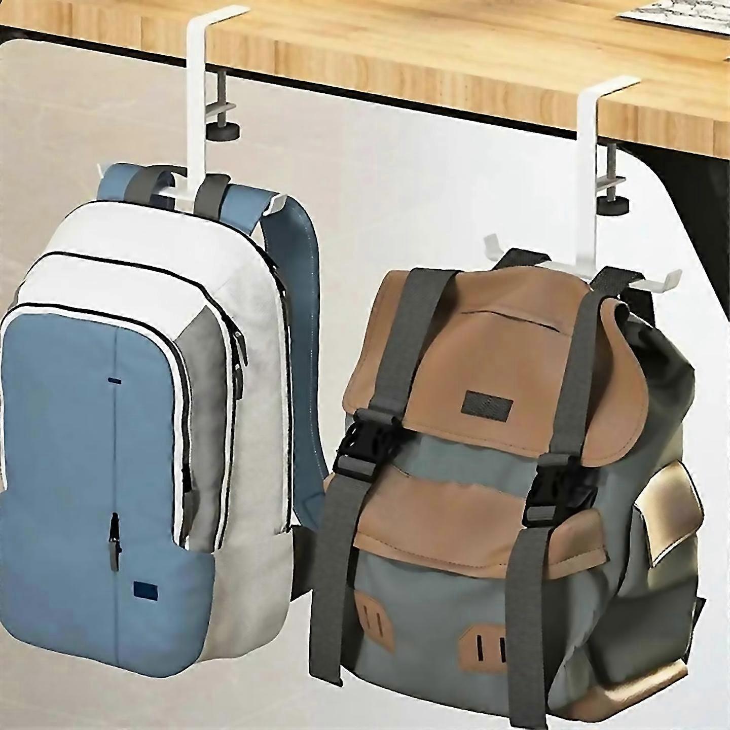 For 2pcs Adjustable Desk Edge Hook Backpack Storage Hanging