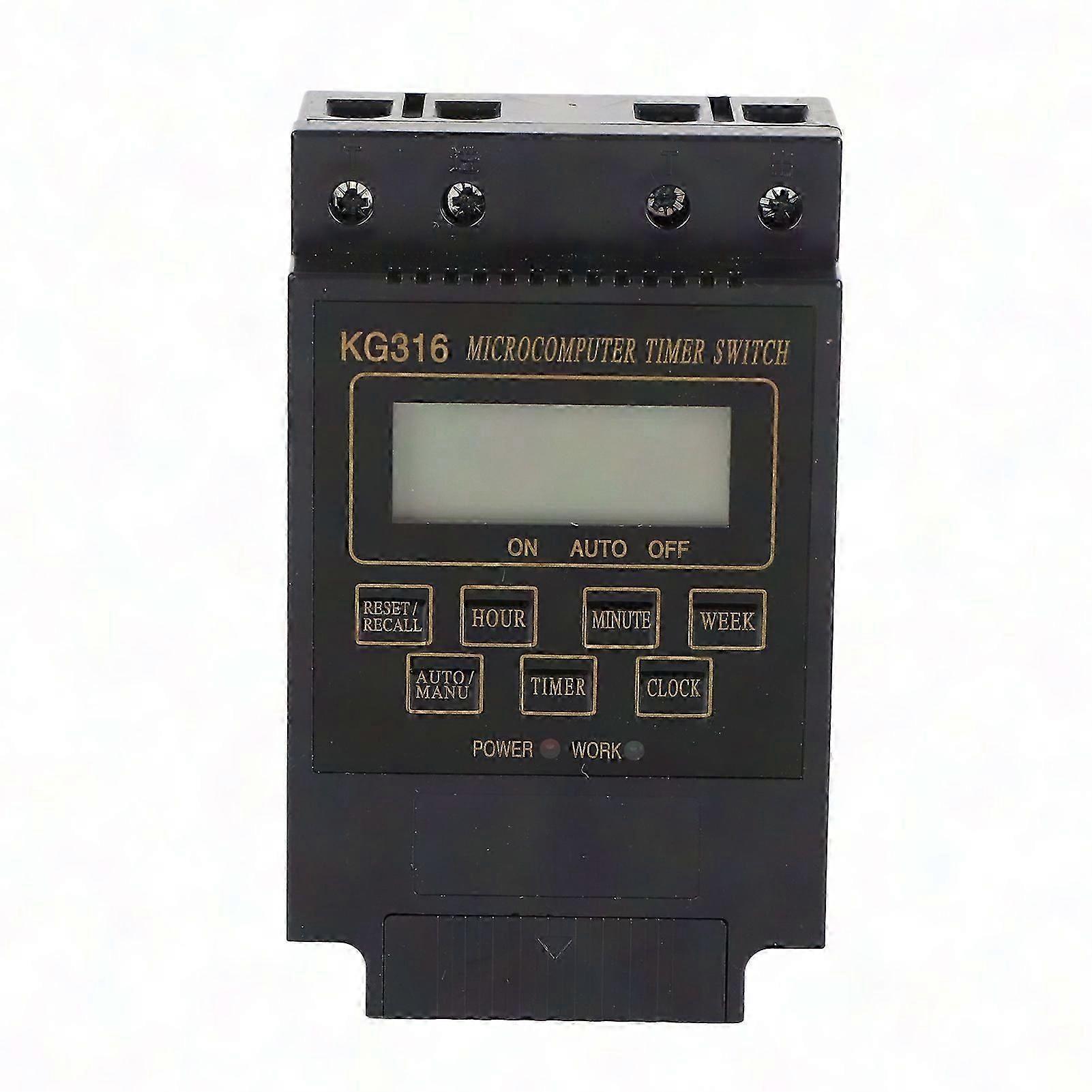Digital Timer Switch Microcomputer Control Programmable Time Relay AC220V