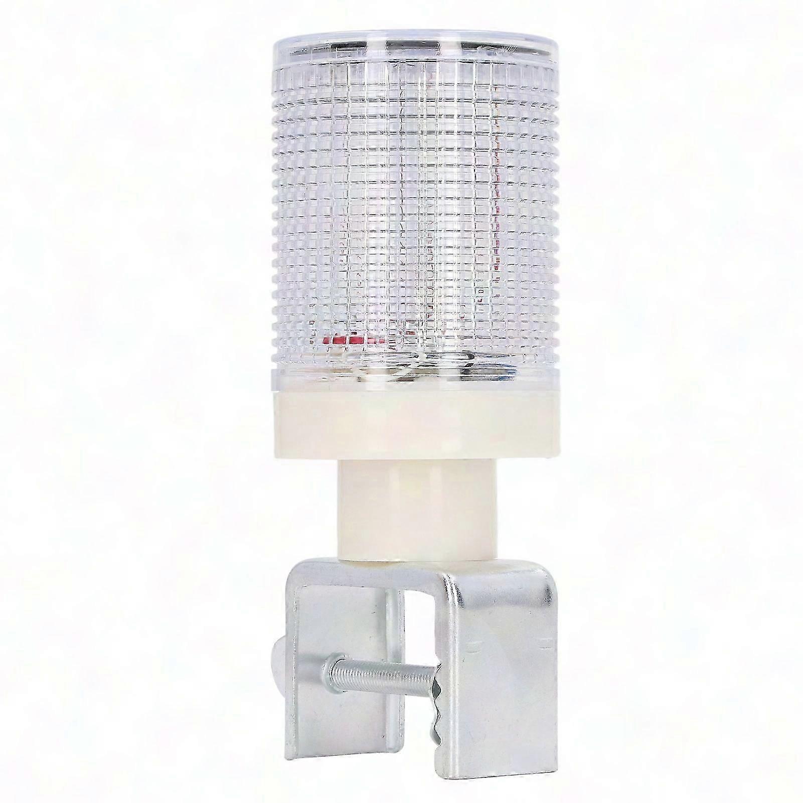 Solar Powered Red Blue Flashing Warning Light for Night Road Construction