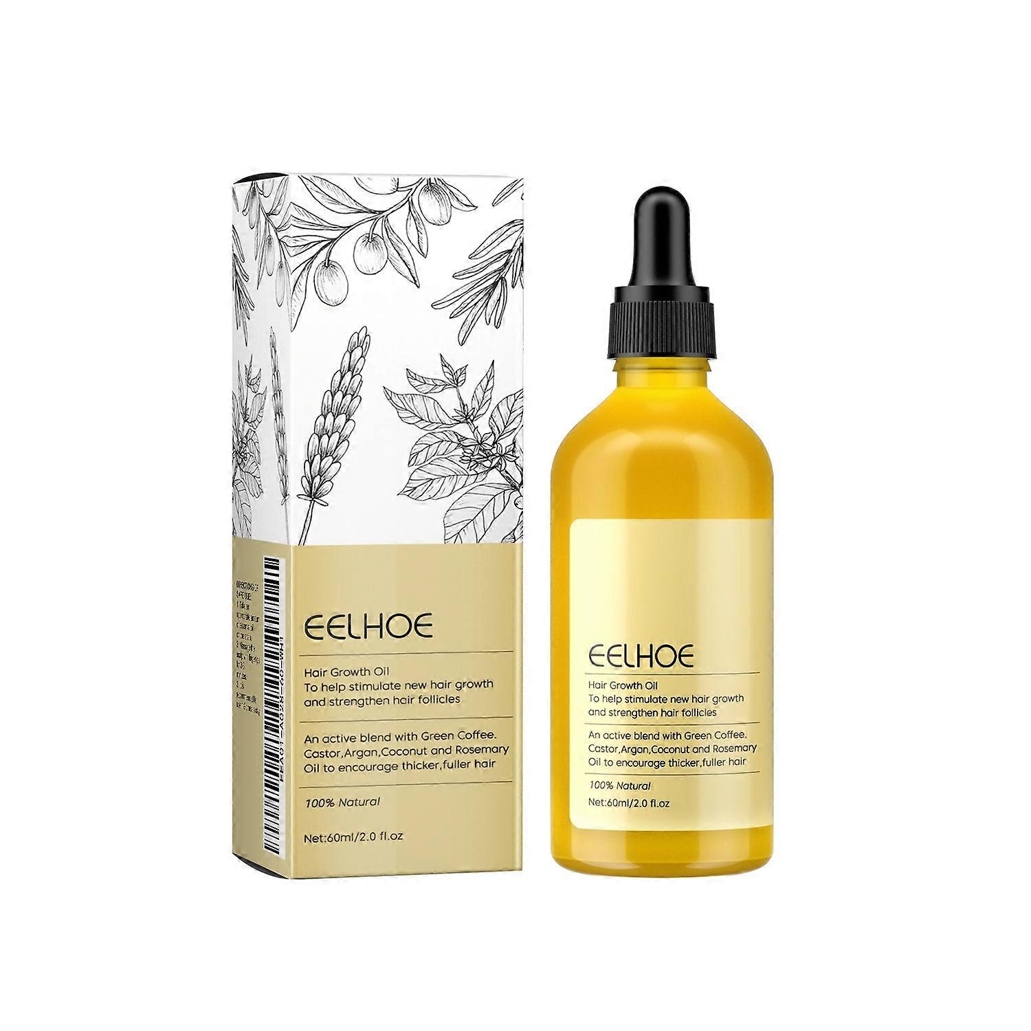 1-6x EELHOE Rosemary Essential Hair Oil 60ml Natural Oil for Hair Strengthening, Soothing, Moisturiz