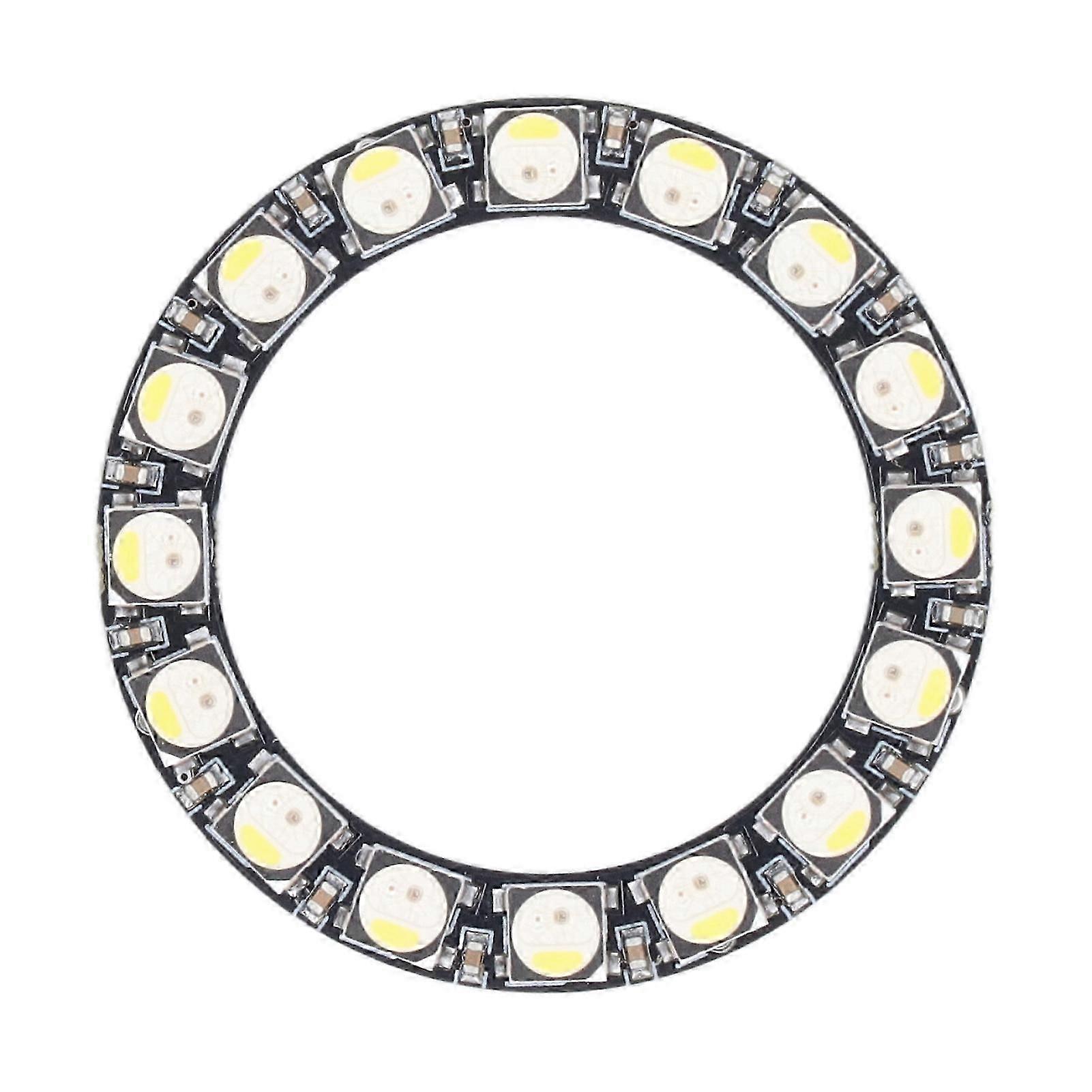 RGB LED لوحة دائرية 16 بت SK6812 32 لونا ومصباح حلقة بيضاء فلورية ضوء ساعة الحائط لوحة السائق