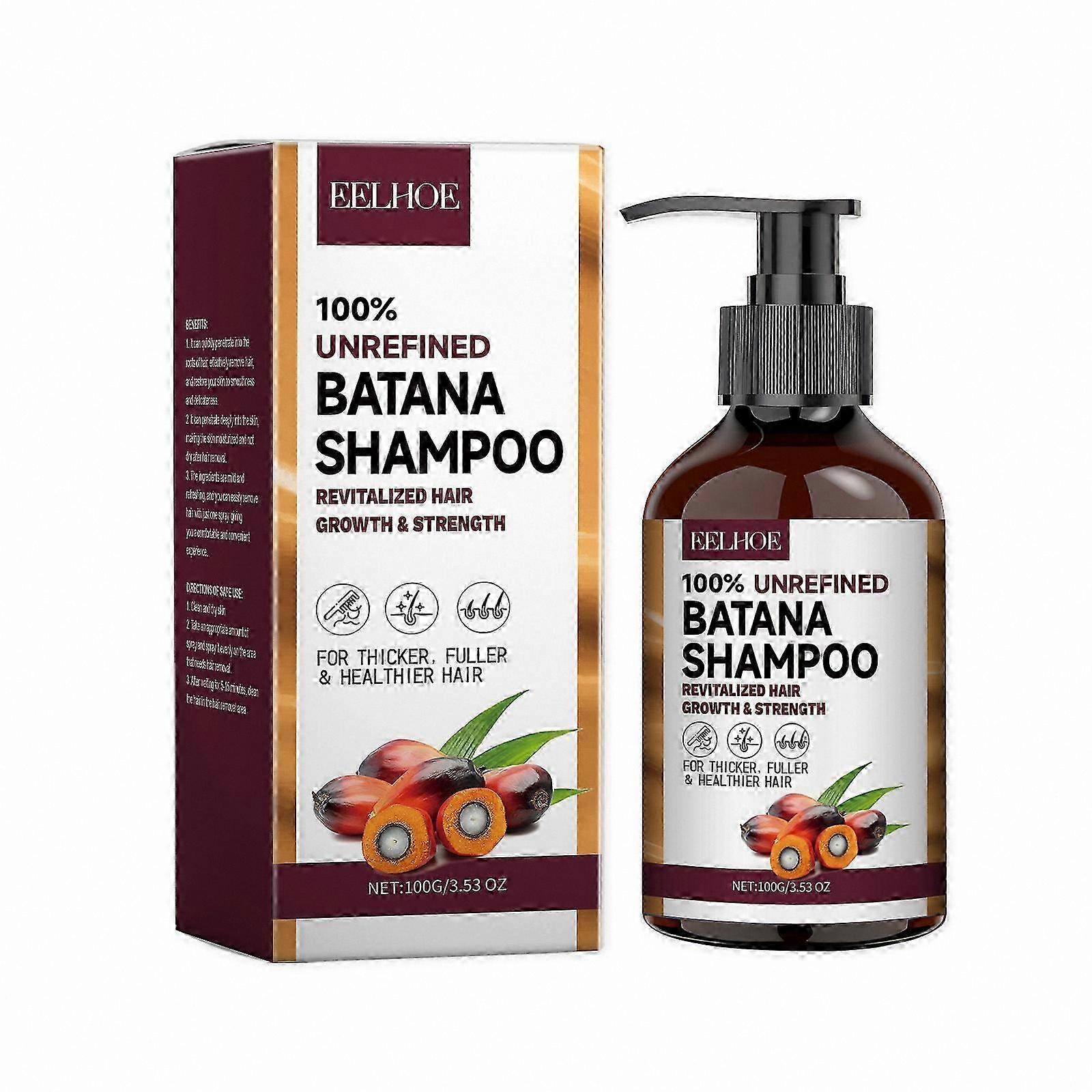 Natural Hair Care Shampoo with Batana Oil, Deep Cleansing and Refreshing Formula for Moisturized, Smooth, and Shiny Hair