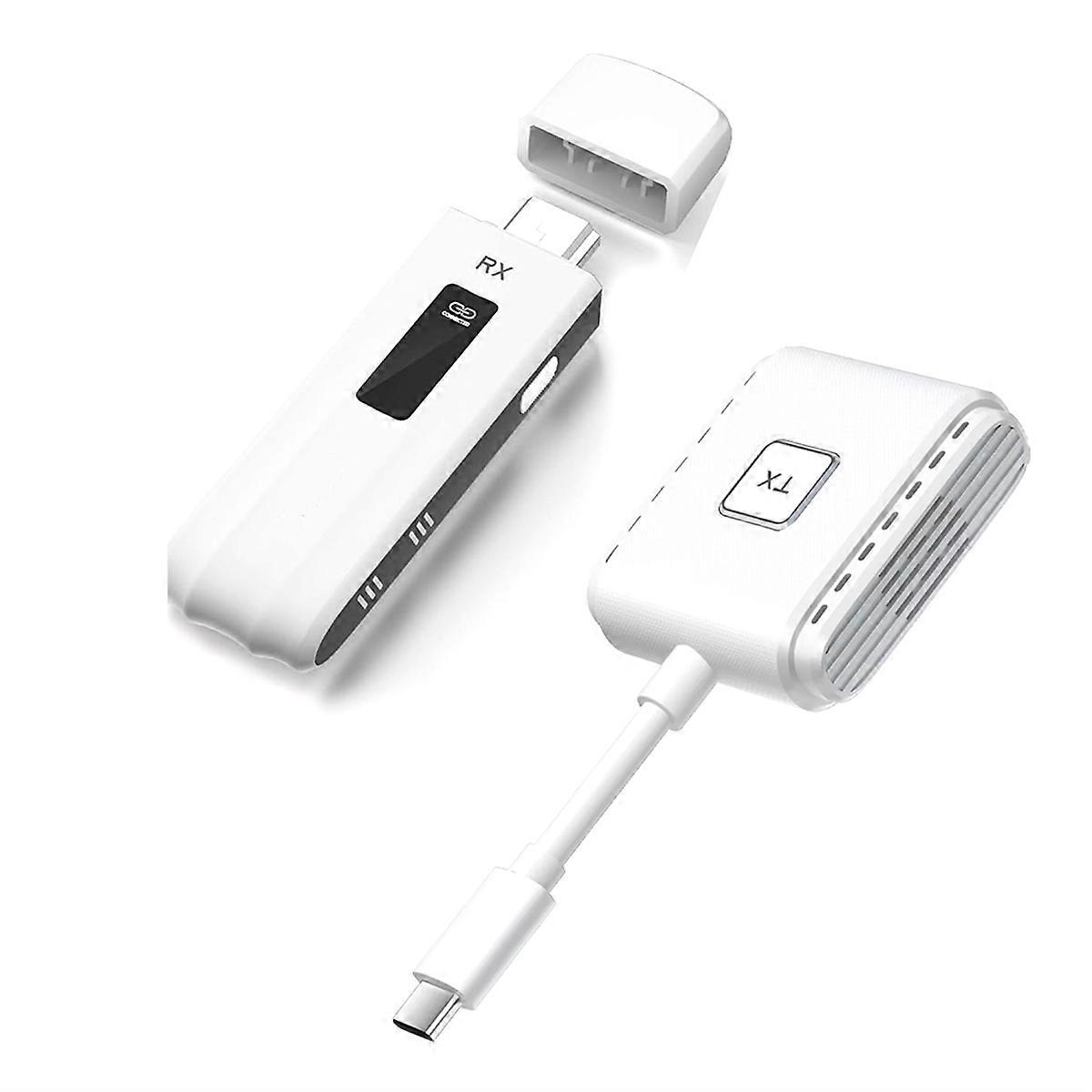 Wireless TYPE-C Video mitter and Receiver Extender Kit Display Adapter Dongle for TV Monitor Pr