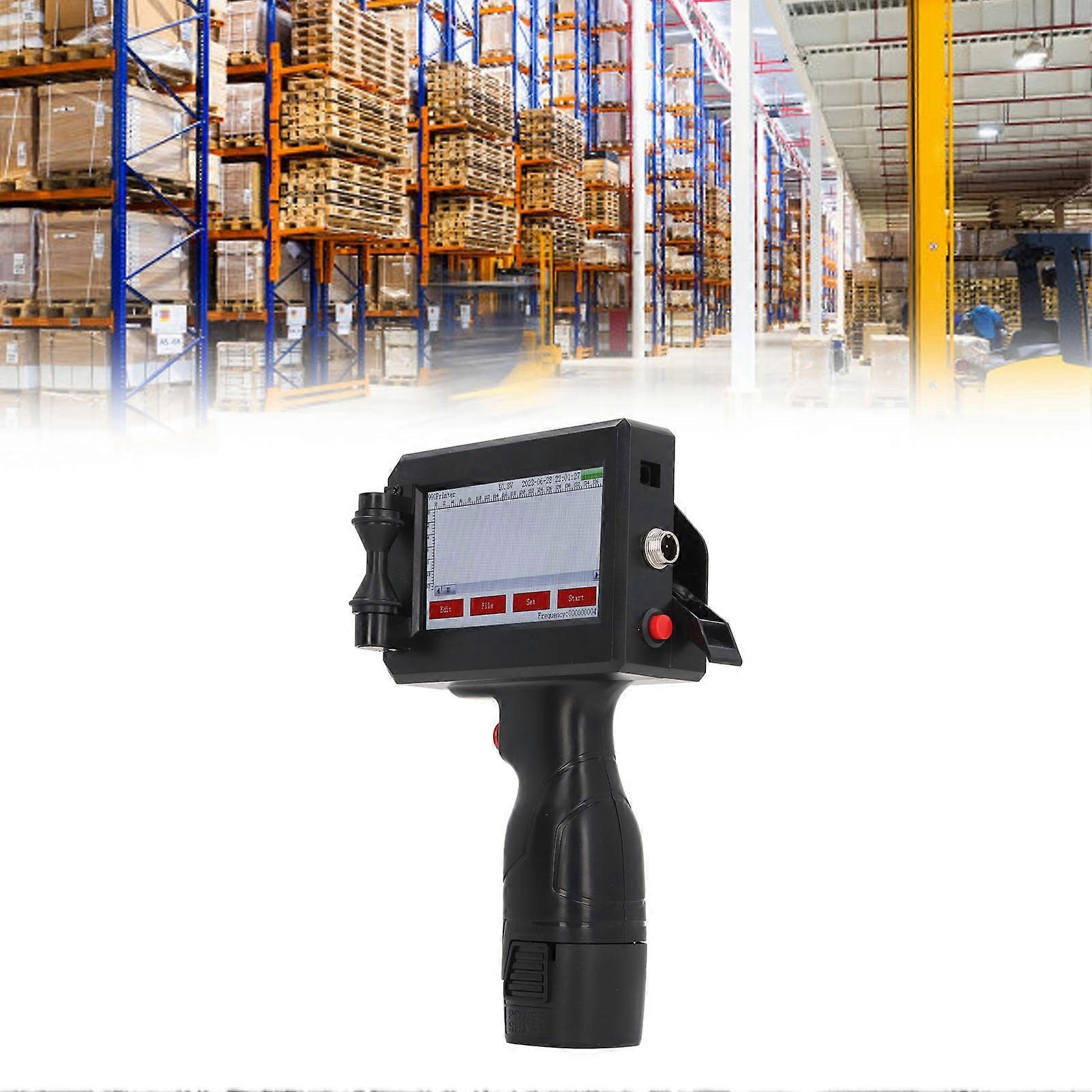 Handheld Inkjet Printer 4.3in Touchscreen 600dpi 12.7mm Print Height