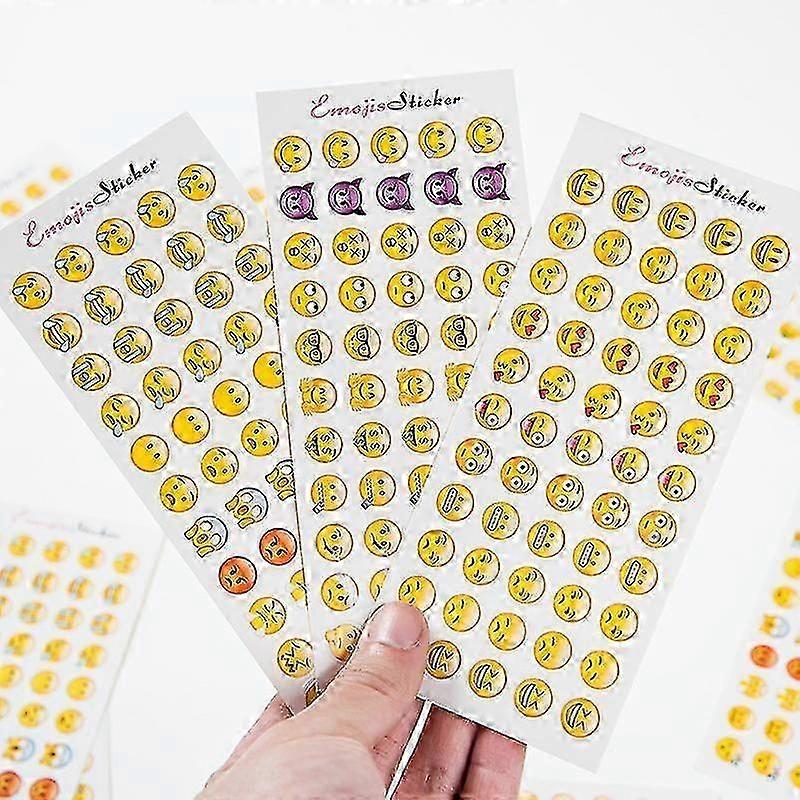 12 Sheets Emotion Stickers (660pcs)