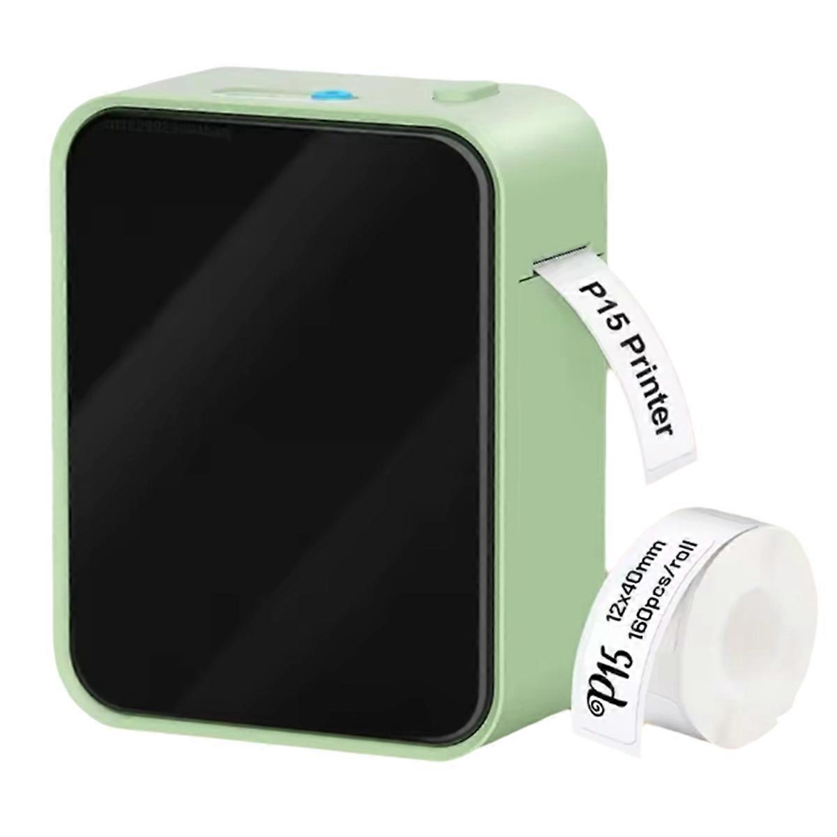 P15 Mini Label Maker Bluetooth Similar As D11 D110 D101 P15 Thermal Label Printer Handheld Sticker Machine DIY Green