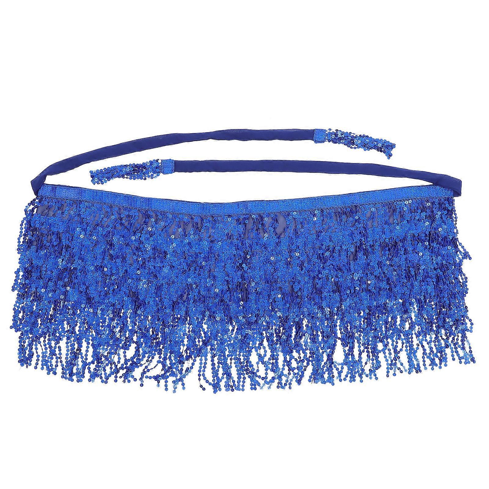 Sequins Belly Dancing Skirt for Dancing Belly Dance Performance Hip Scarf Wrap