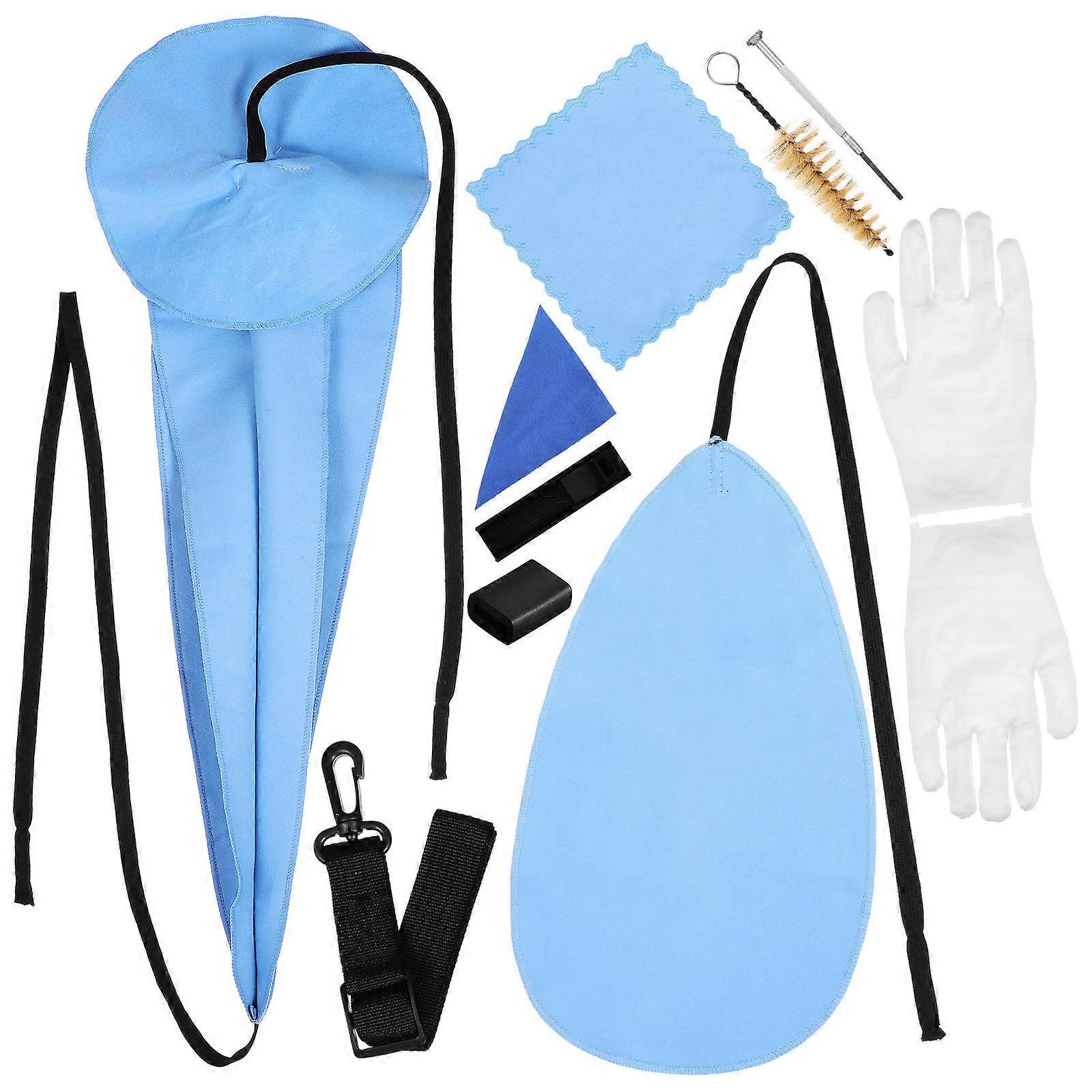 Saxophone Cleaning Kit with Neck Strap for Cleaning Use 10 Pieces