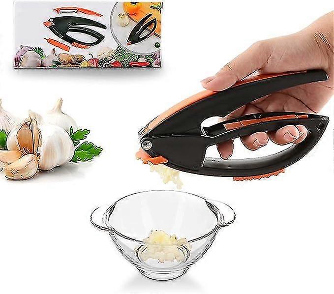 4 in 1 multifunctional plastic garlic press
