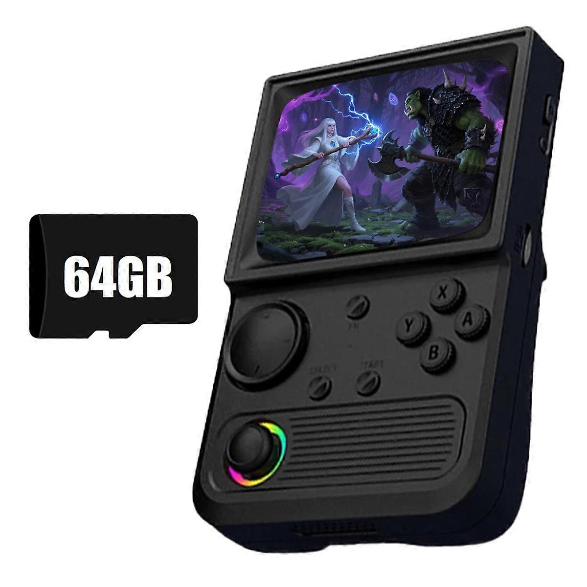 R36T Retro Handheld Game Console 64G 15000 Games 3.5 Inch IPS Screen Portable Pocket Video Game Pla