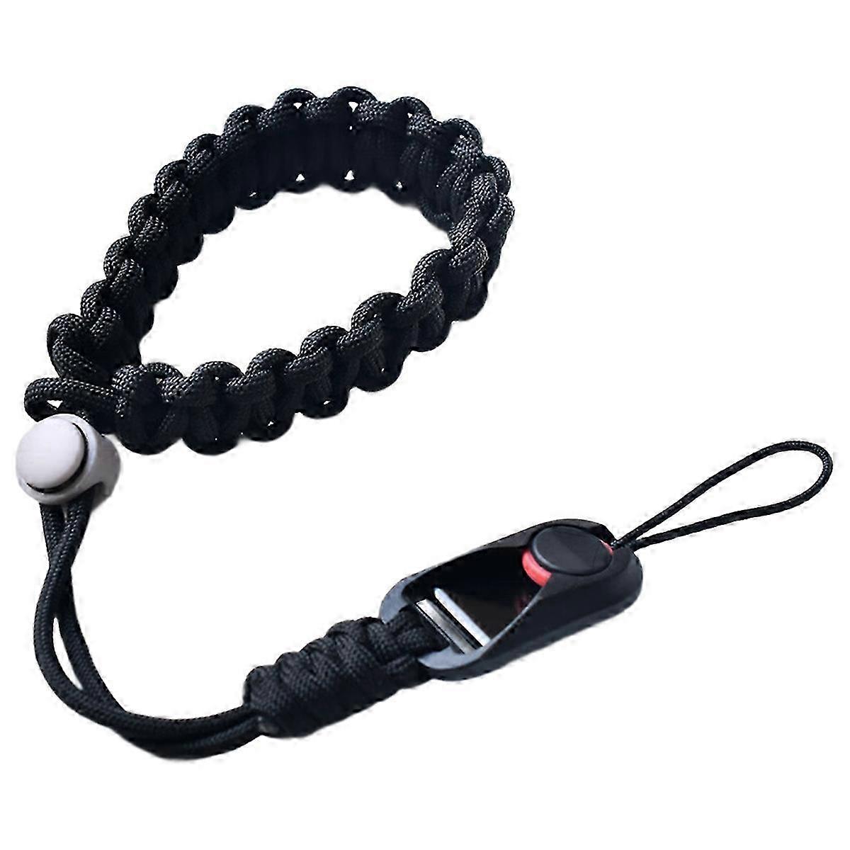Handcrafted Camera Wrist Strap with Quick Release for DSLR Accessories - Black