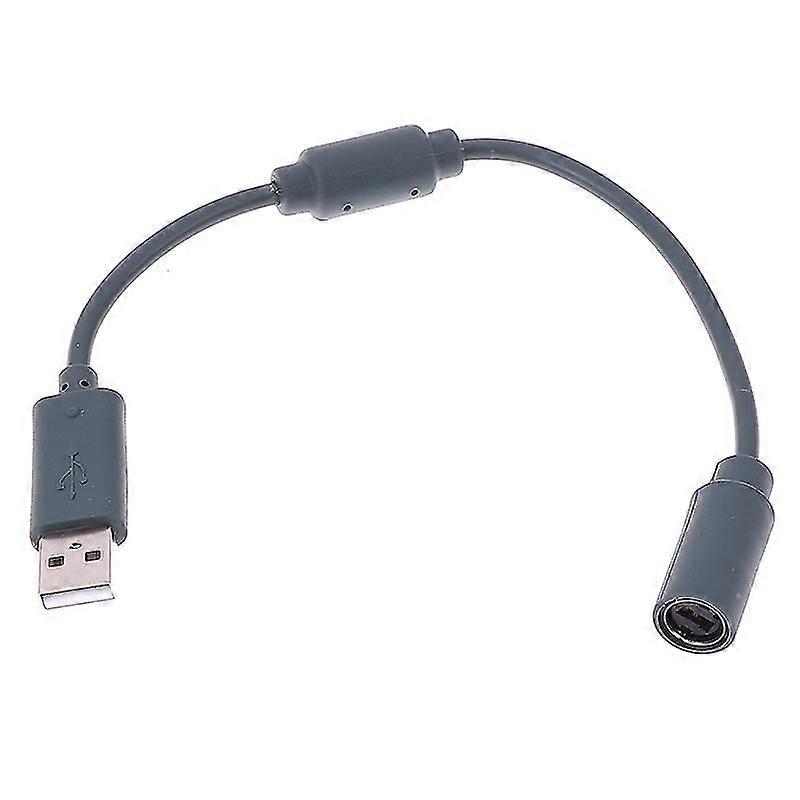 Wired controller USB breakaway adapter cable cord for xbox 360 Gray 23cm HFMQV