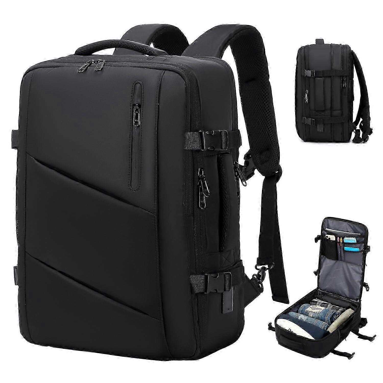 Sac à dos de voyage extensible 40L avec port USB 2025