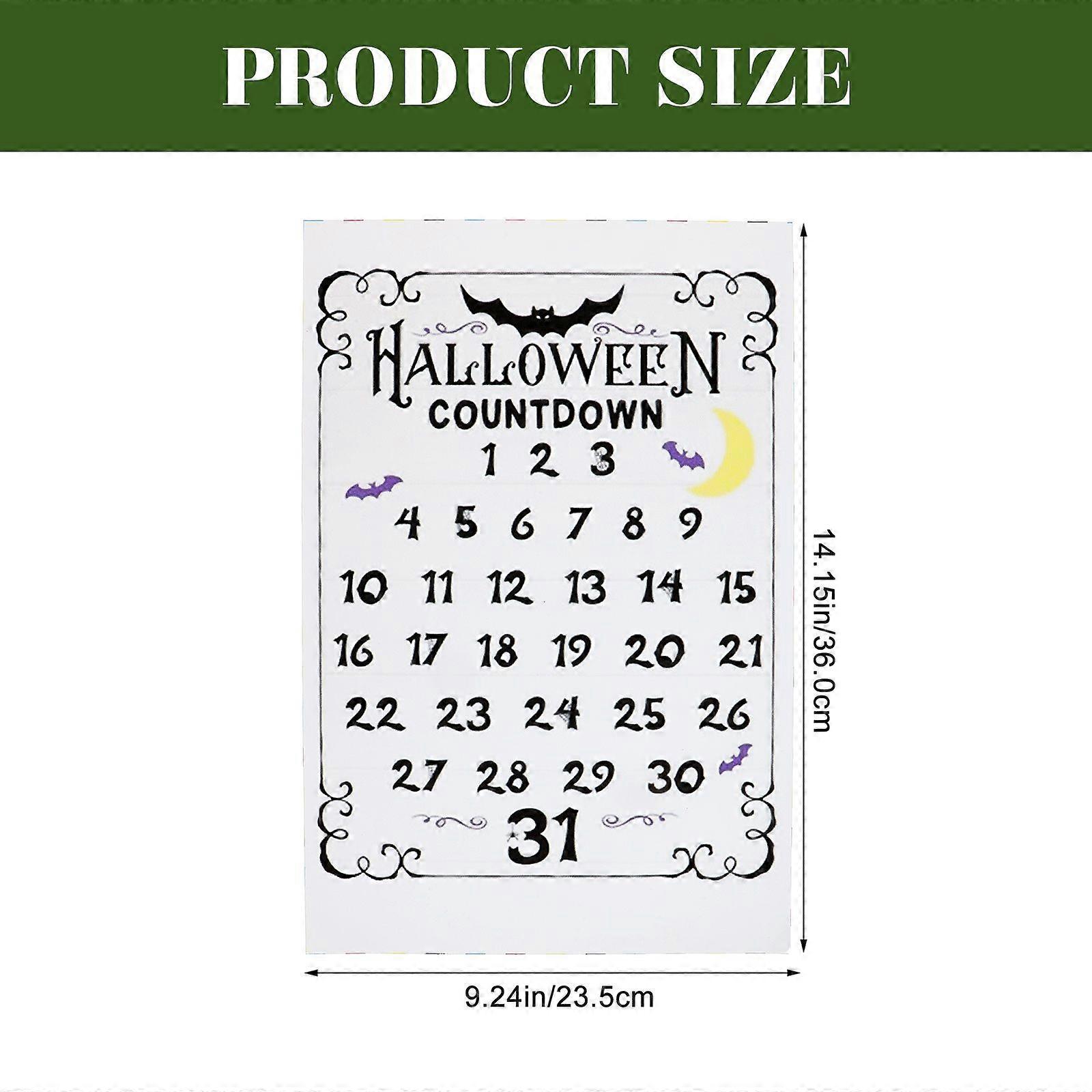Halloween Advent Decor Advent Kalender Halloween Ornament Countdown Dekor