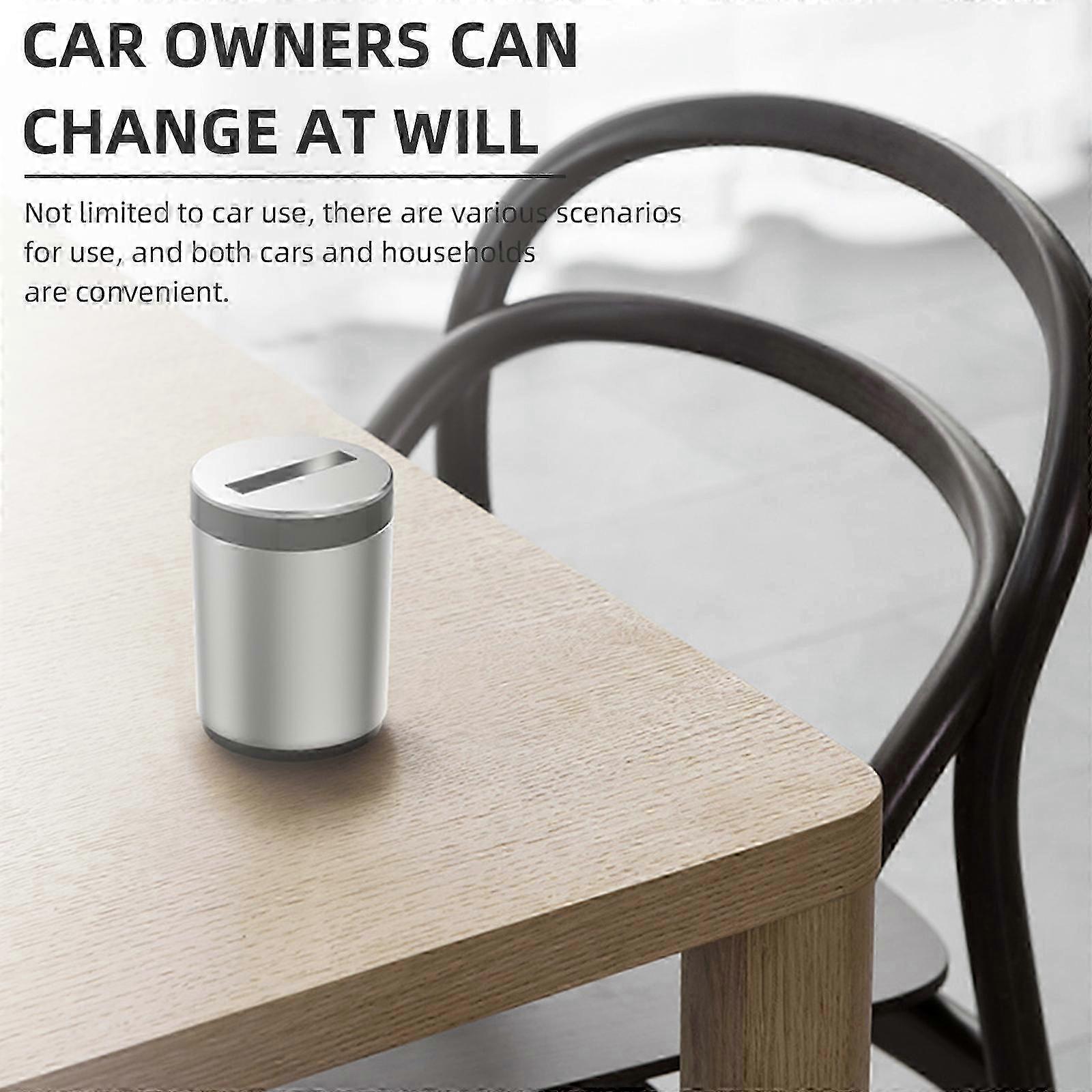 Smart Car Garbage Cans with Lid Smell Proof, Small Car Ashtray with Slide Lids 2025