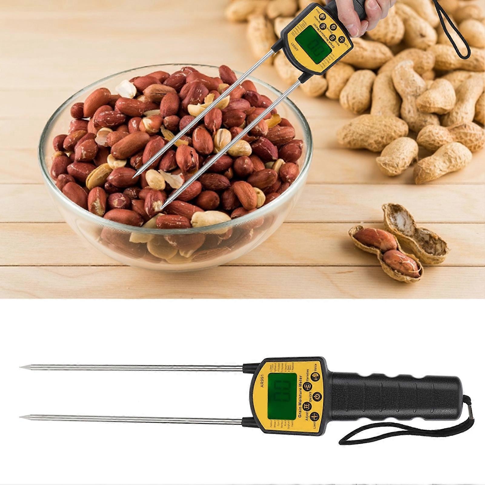 Digital LCD Grain Moisture Meter 41.5x7x3.5cm for Corn Rice Beans