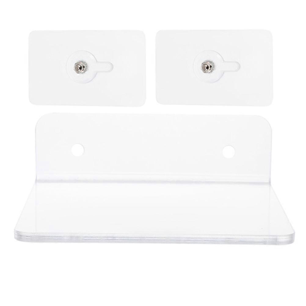 Floating Shelf Transparent Acrylic Storage Rack for Storage 2Pcs Wall-Mounted Display