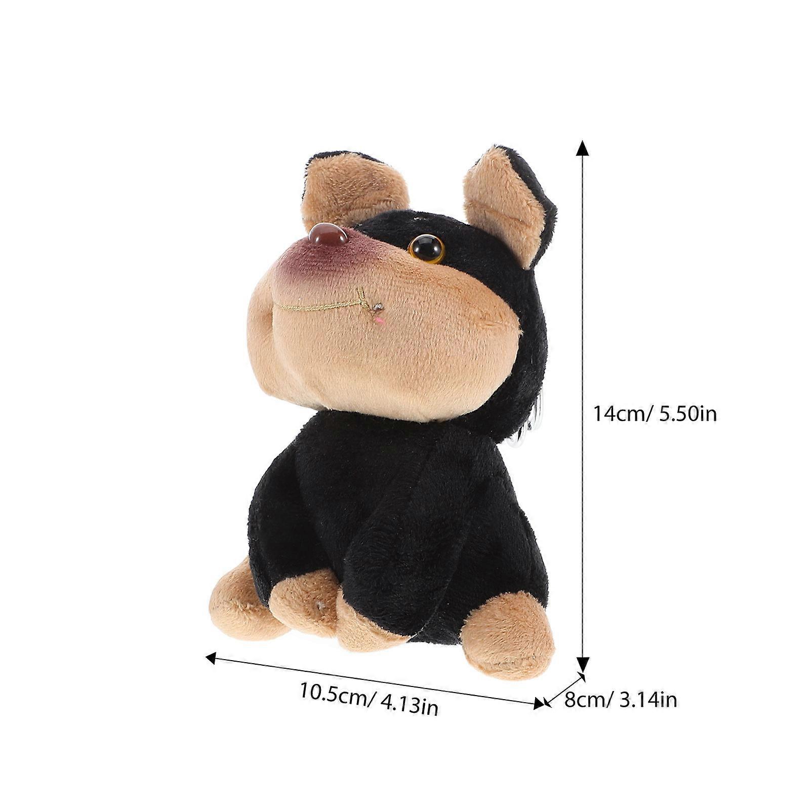 Cute Small Dog Keychain Plush Keychain for Hanging Keys Assorted Color