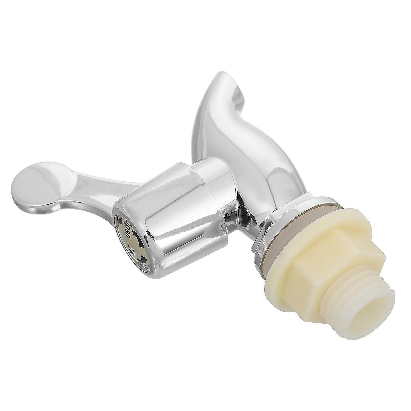 Plastic Beverage Dispenser Spigot Silver with Tool-Free Installation for Home Use