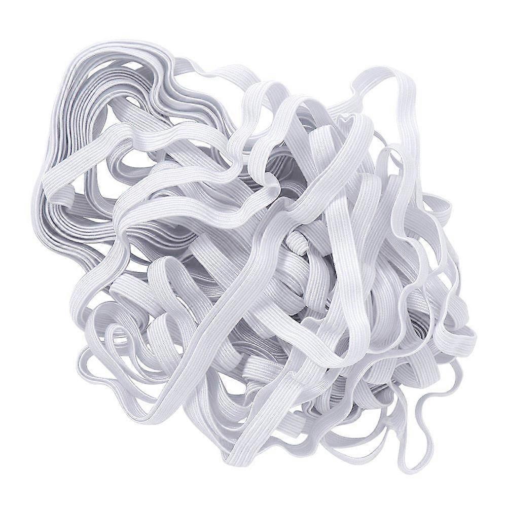 Stretchy Ribbon Flat Wide Elastic Band for Sofa Straps White Durable Material with Garment Sewing Accessory Function 1roll