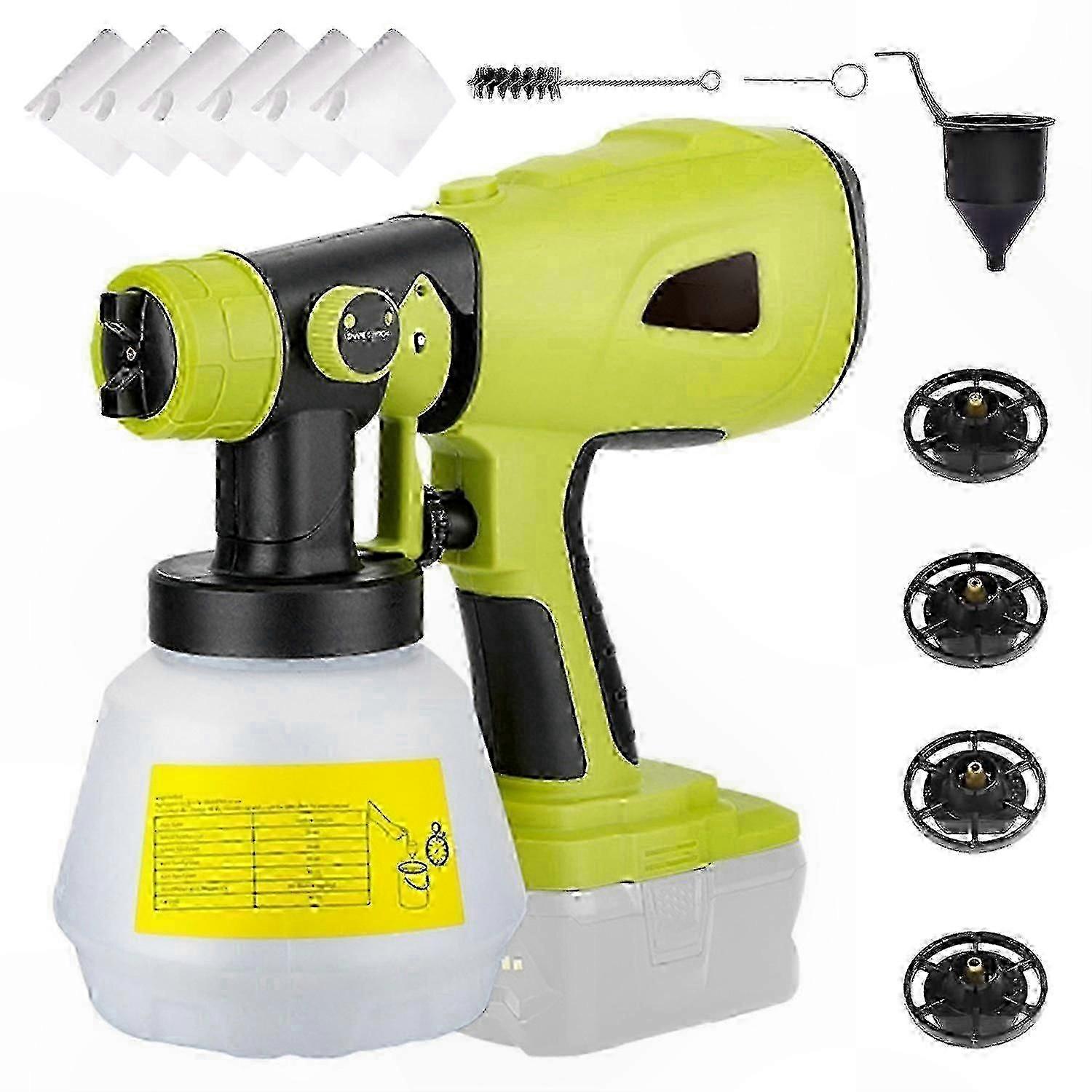 Handheld Cordless Paint Sprayer Compatible with 20V Max Batteries, Electric Spray Tool for DIY Projects