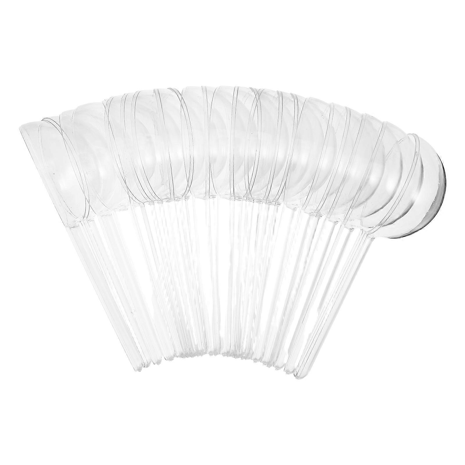 Clear Plastic Storage Containers Round Candy Cases for DIY Jewelry 24Pcs