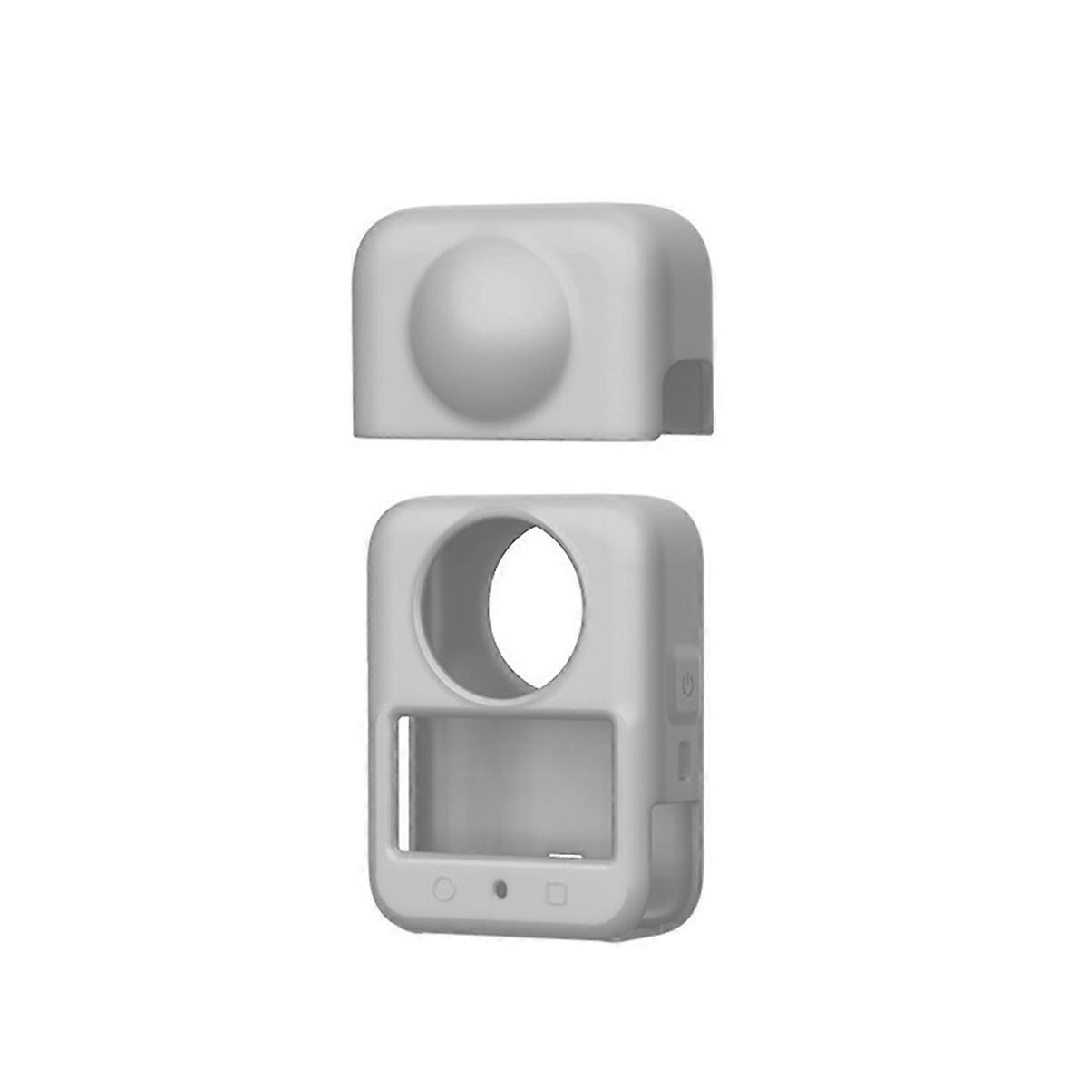 Silicone Case for 360 Protective Case with Lens Protective Case Action Camera Protect Accessories Grey