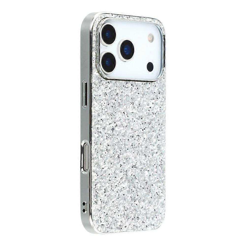 Compatible For iPhone 17 Pro Case TPU + PC Sparkling Glitter Phone Back Cover
