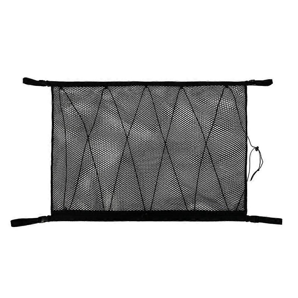 Car Ceiling Storage Space-saving Net Mesh Bags Pouch Stowing Tidying Organizer Adjustable Polyester Automobile Pocket