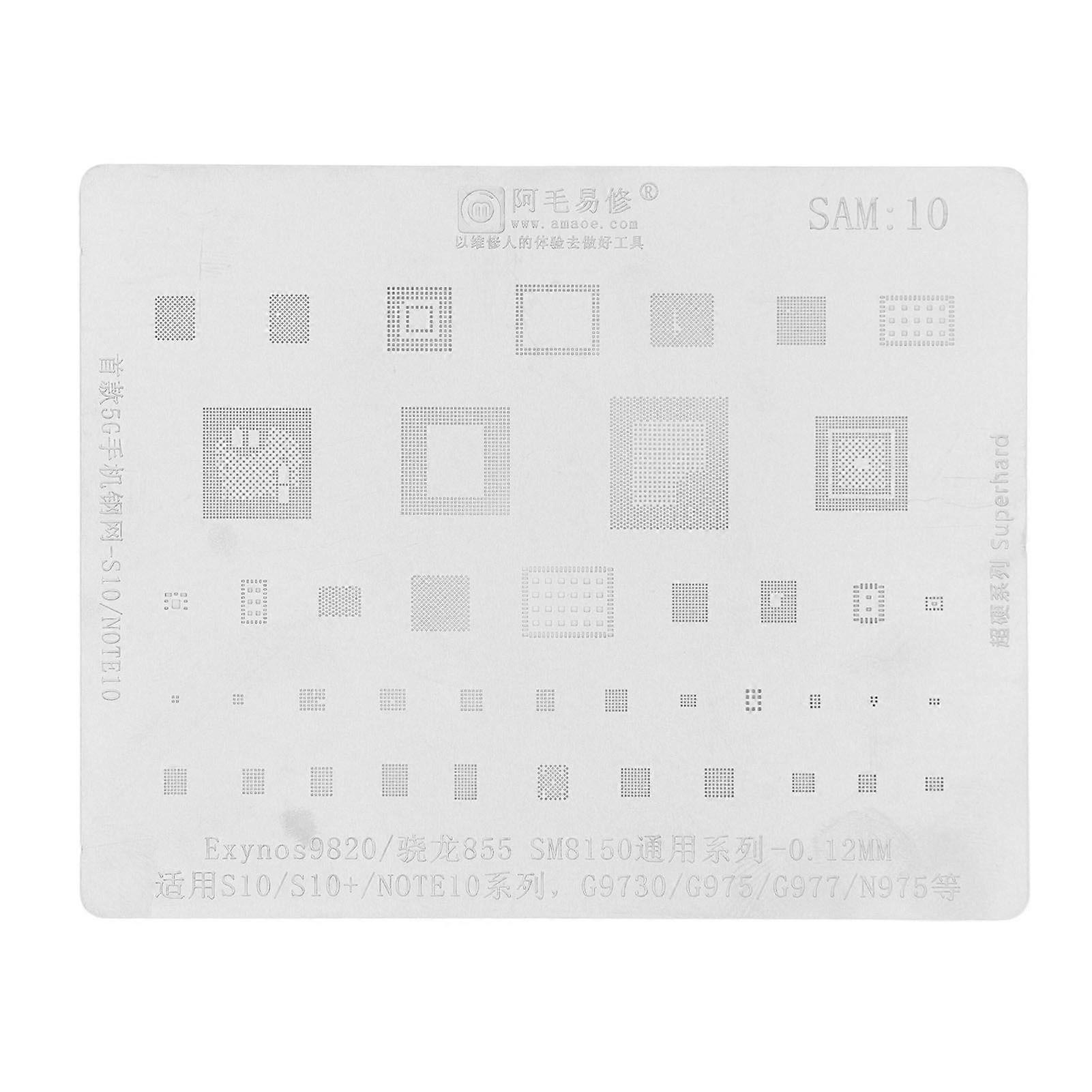 Reballing Stencil CPU Rework Net Stainless Steel Soldering Rework Template for Mobile Phone Repair
