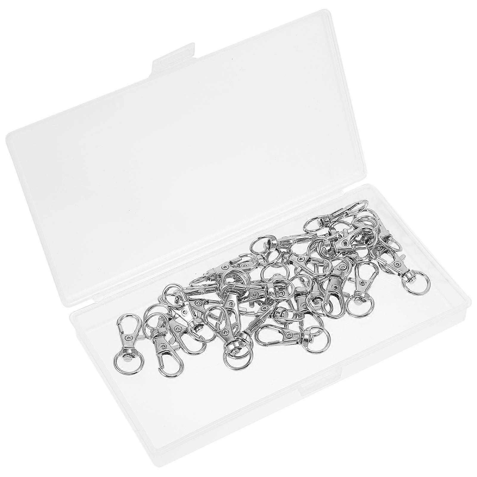 Metal Lobster Clasp Swivel Snap Hook Key Chain Hooks for Crafts 60Pcs