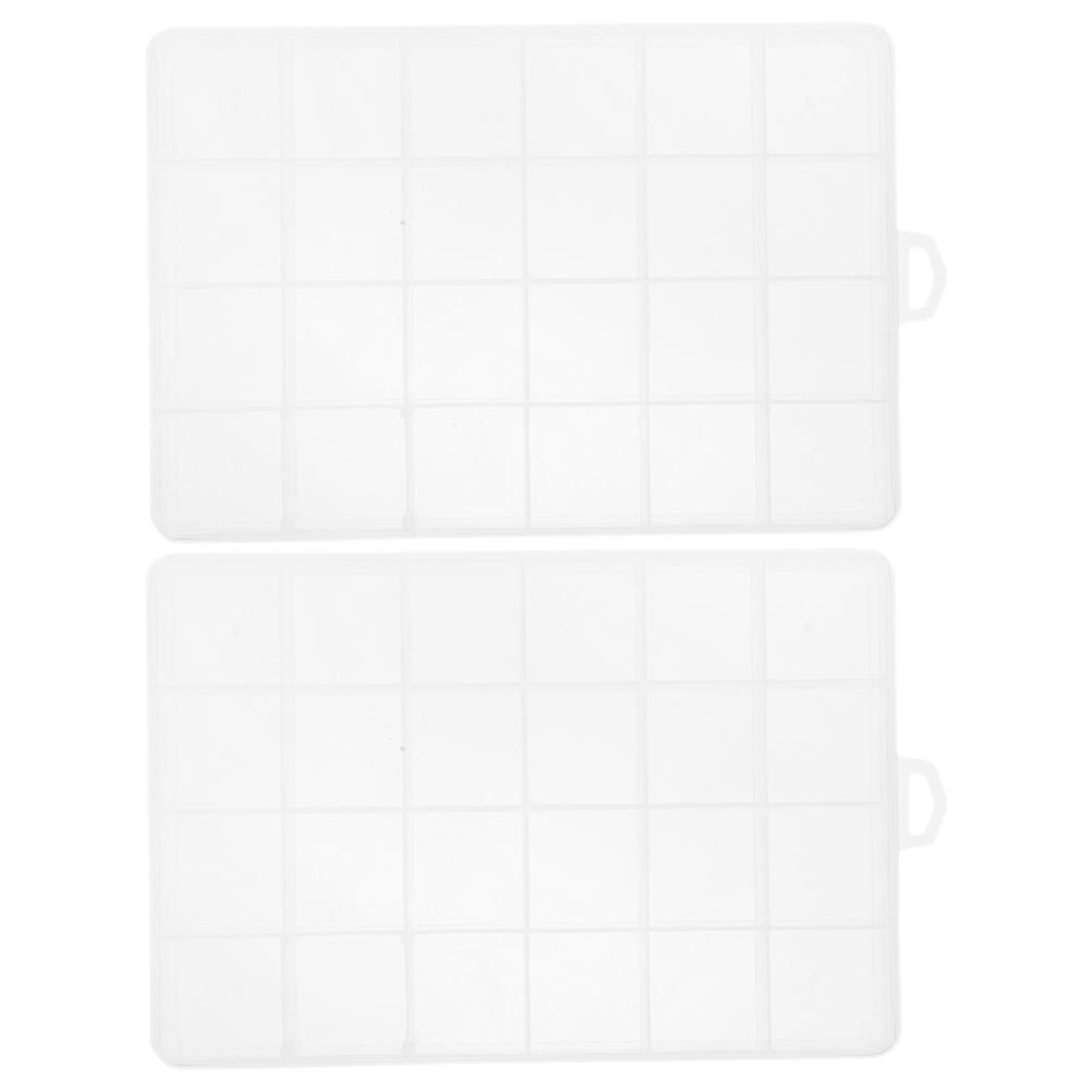 Plastic Fishing Gear Organizer with Compartments for 4Pcs Portable Box