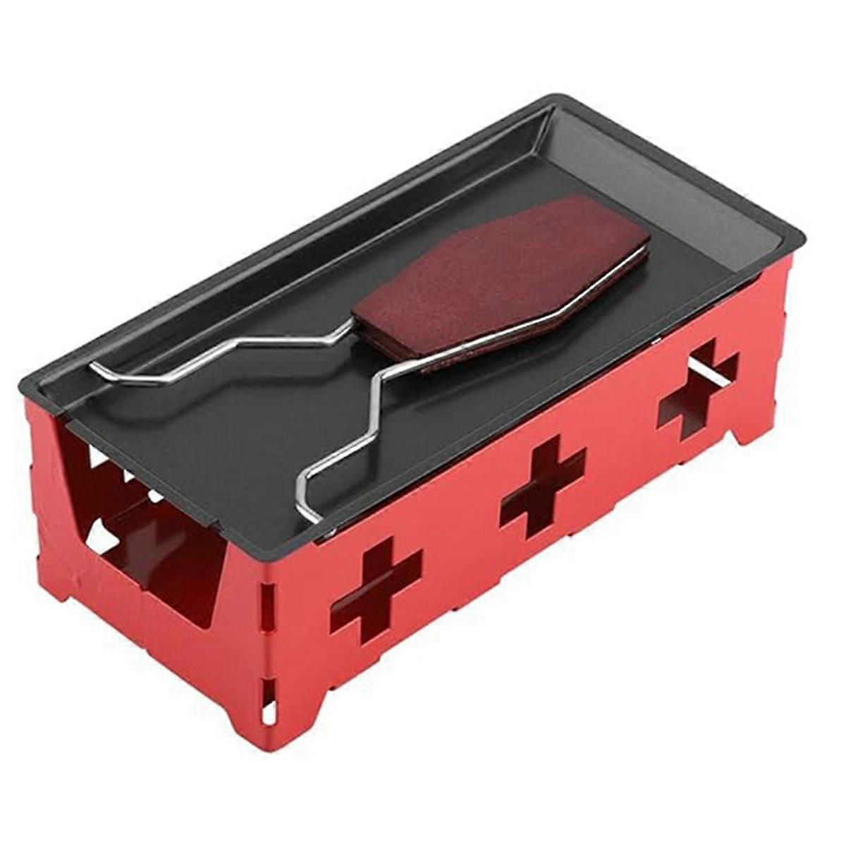 Cheese Stove Set,Portable Non-Stick Cheese Baking Tray Stove Set
